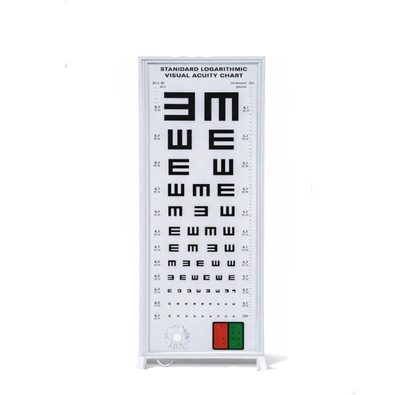ECHELLE OPTOMETRIQUE LUMINEUX