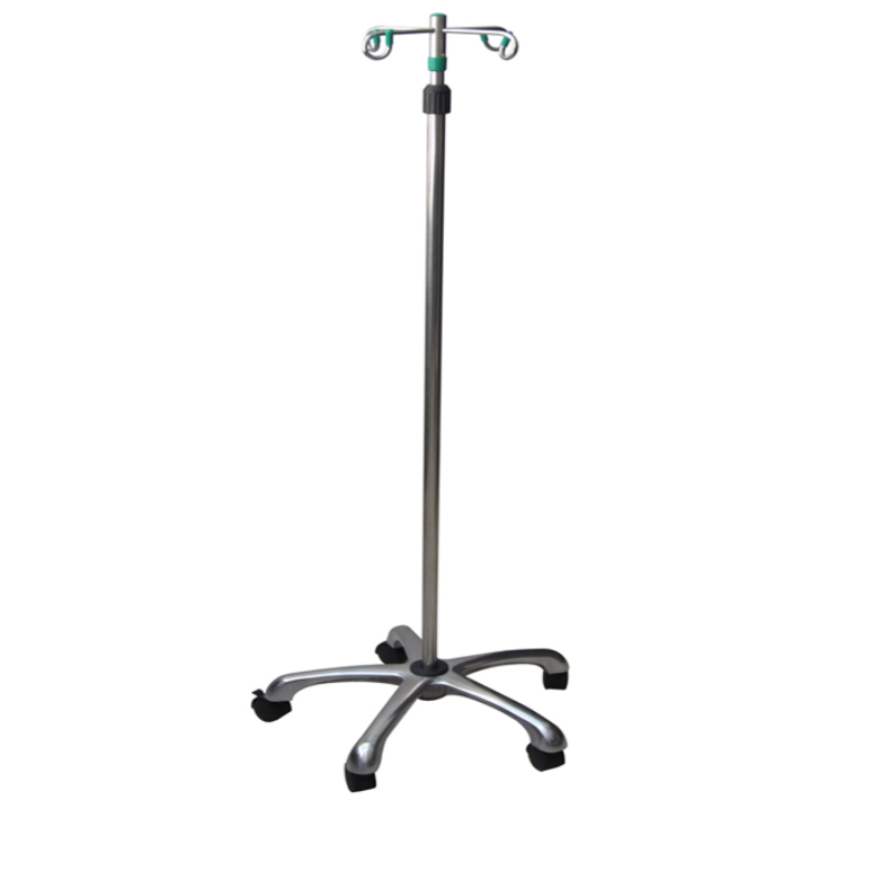 POTENCE A SERUM INOX 5 PIEDS CHROMES